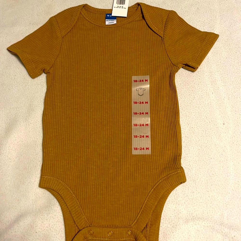 Plain khaki old navy onesie size 18-24